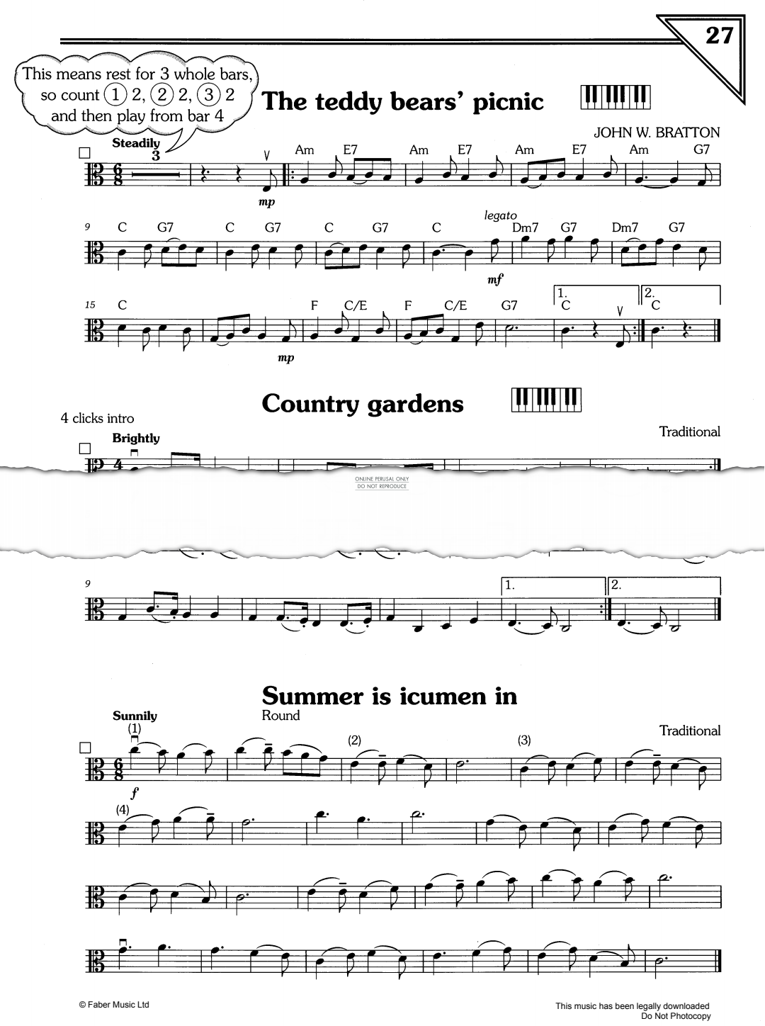gallery: The Teddy Bear's Picnic/Country Gardens/Summer Is Icumen In, , Viola