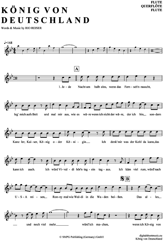 Product gallery: Page 1 of 4 König von Deutschland , Reiser, Rio, (transverse flute)