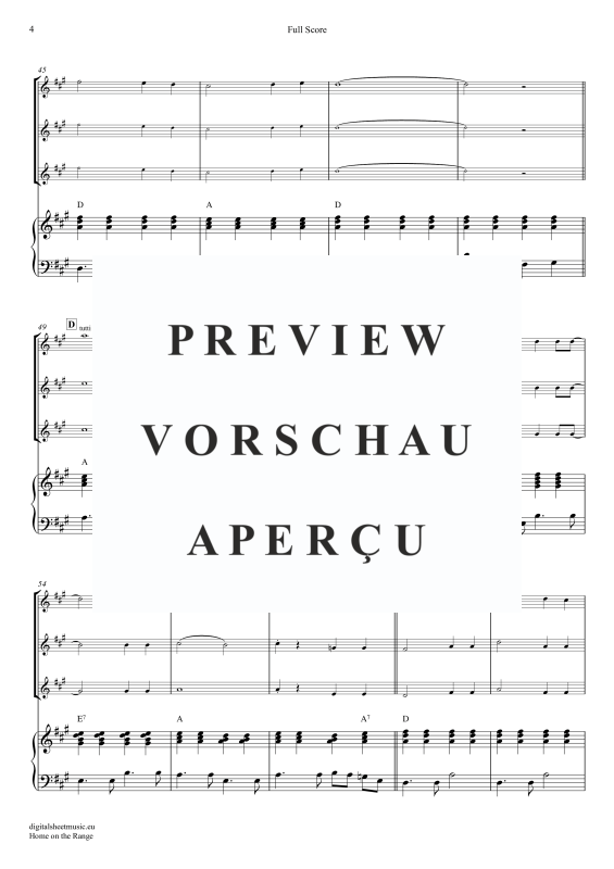 gallery: Home On The Range, American Folk Song, (Flöten Trio + Klavier)