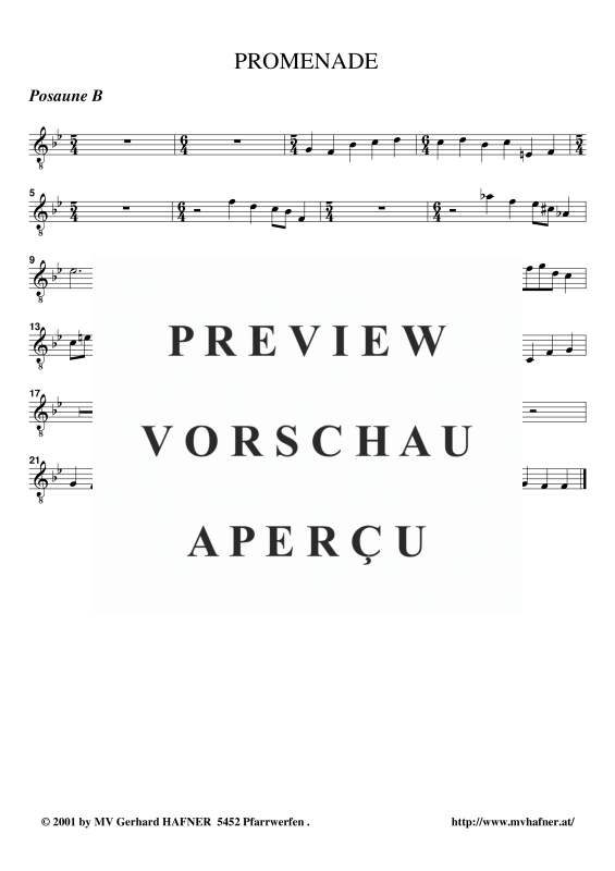 Produktgalerie: Seite 8 von 11 Promenade aus ´Bilder einer Ausstellung´, , (Blechbläser Quintett)