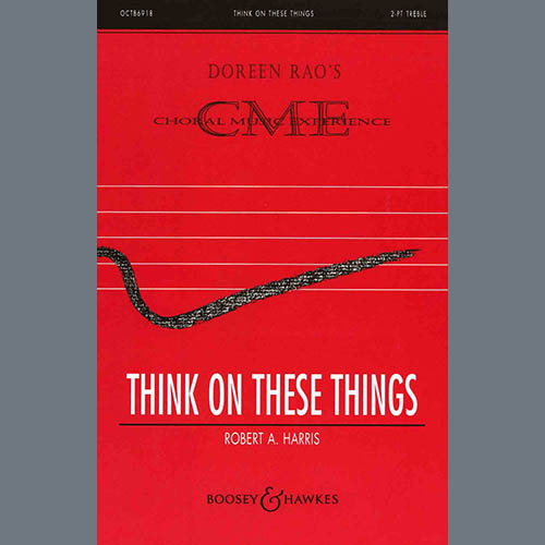 cover: Think On These Things, Robert Harris