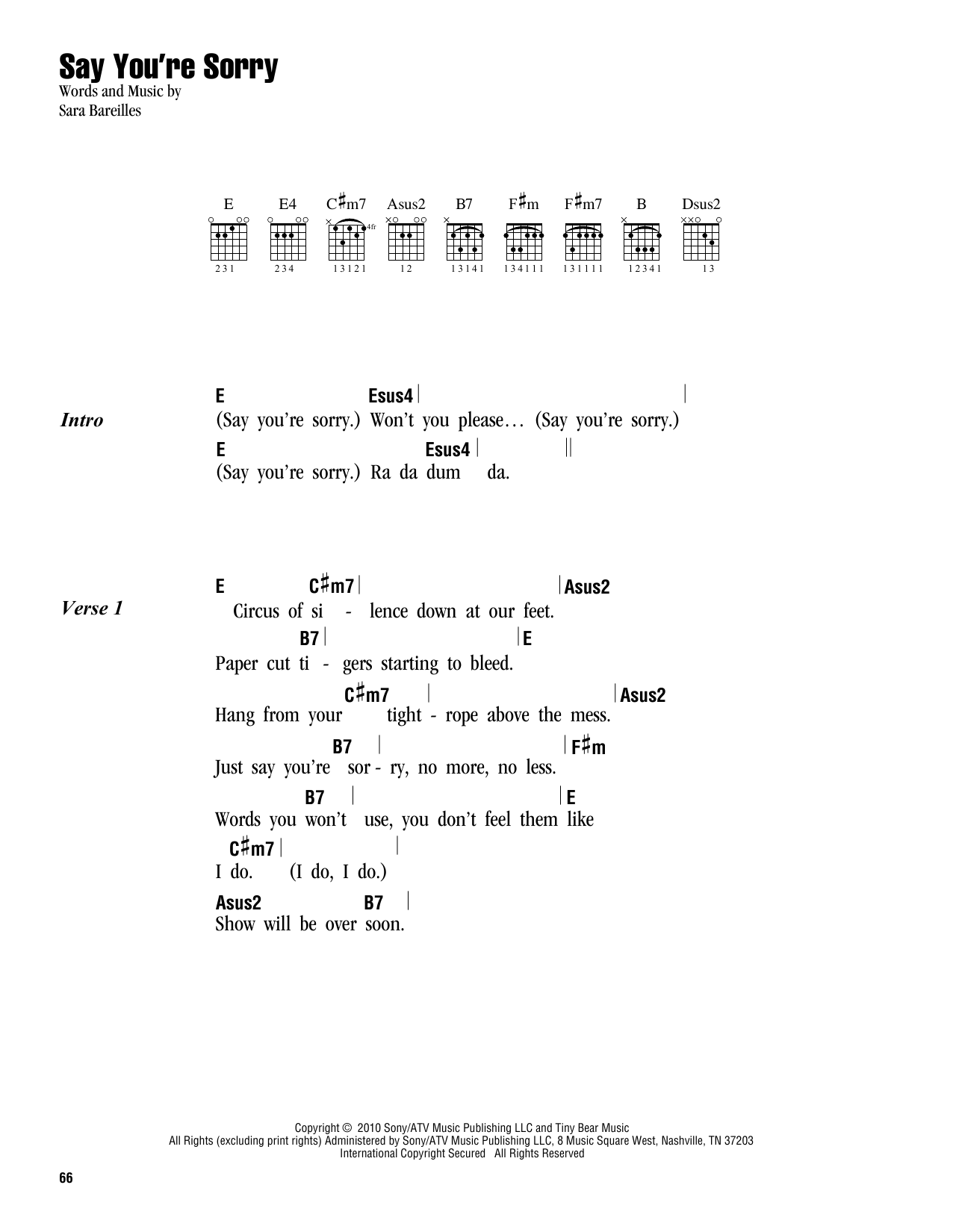 Produktbild zu: Say You're Sorry