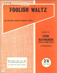 cover: Foolish Waltz, Ivor Raymonde