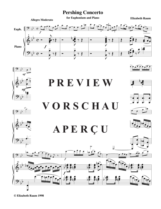Product gallery: Page 3 of 21 Pershing Concerto , , (euphonium + piano)