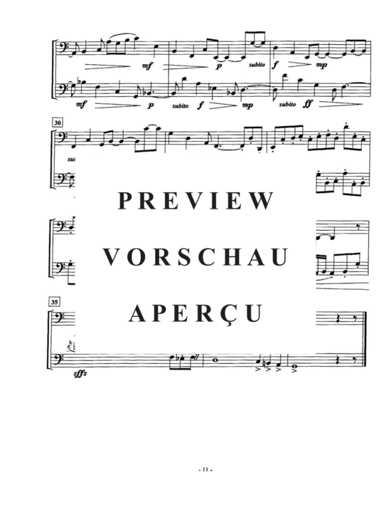 Produktgalerie: Seite 33 von 37 Six Duodecadent Duets , , (Euphonium Duett)