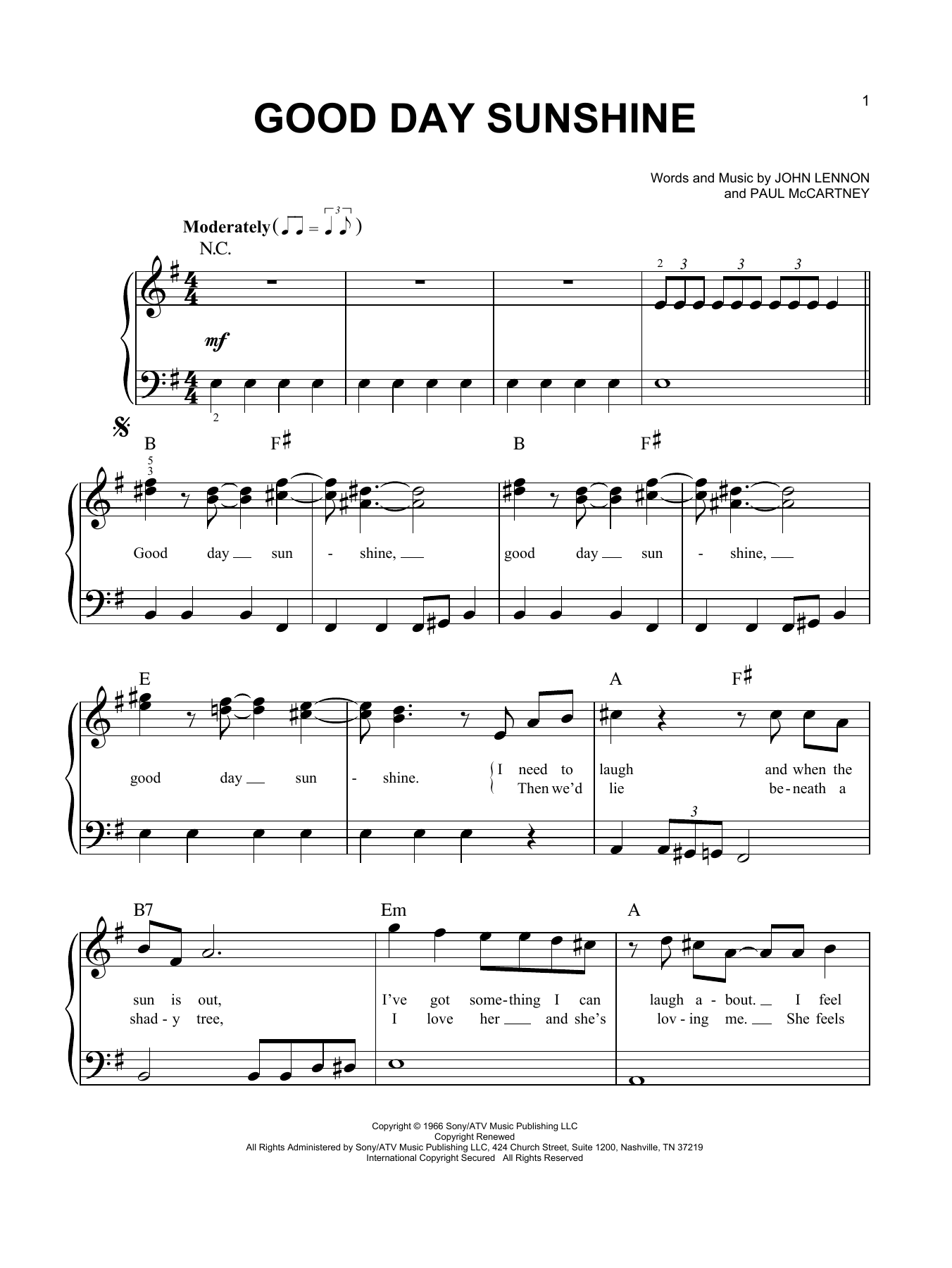 Product gallery: Page 1 of 1 Good Day Sunshine, The Beatles