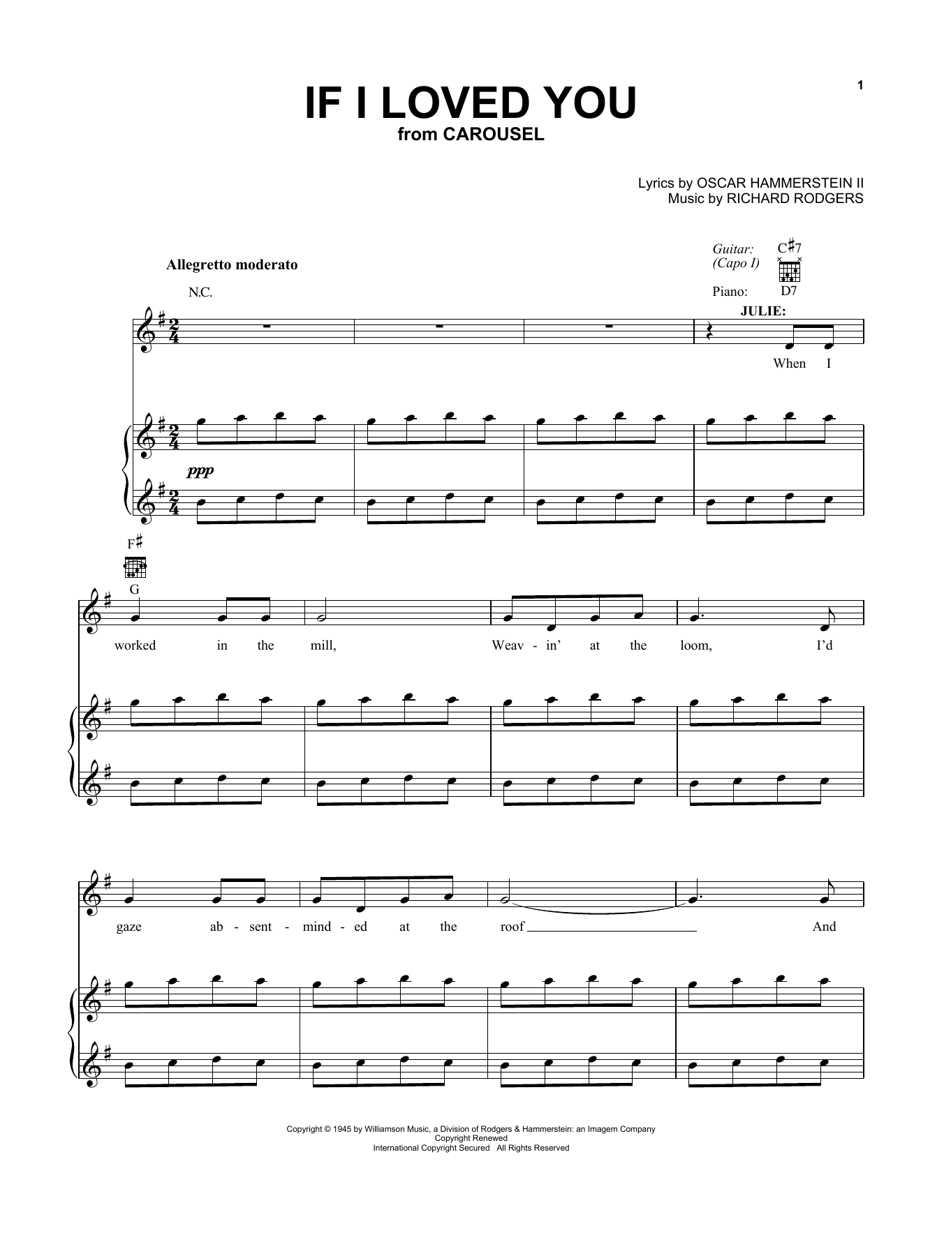 Product gallery: Page 1 of 1 If I Loved You, Rodgers & Hammerstein