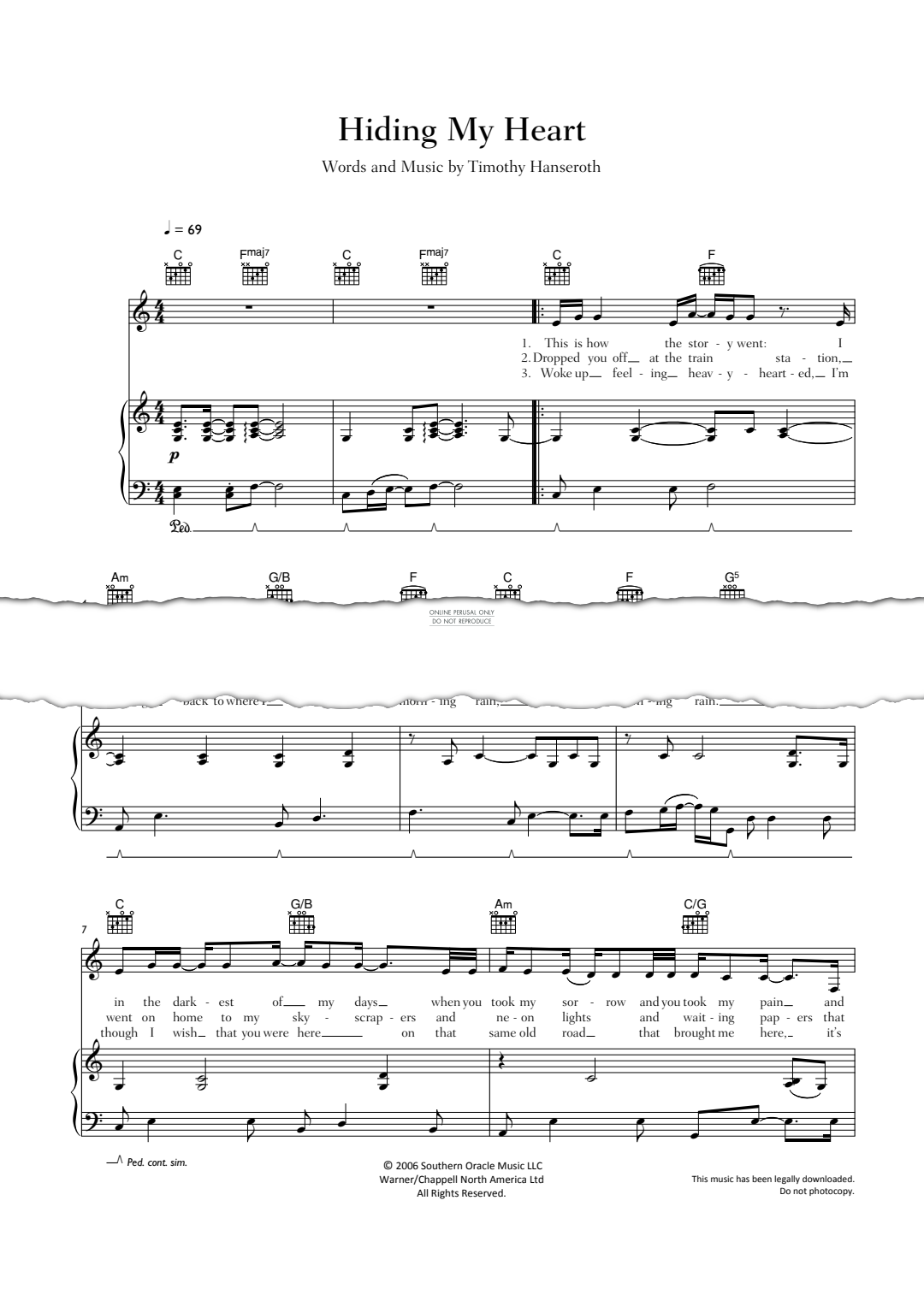 Produktgalerie: Seite 1 von 1 Hiding My Heart, Adele, Gesang, Gitarre, Klavier
