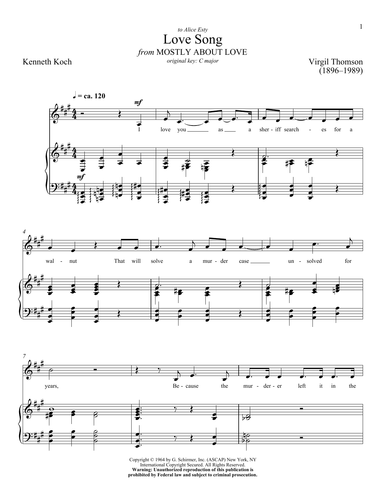 Product picture to: Love Song