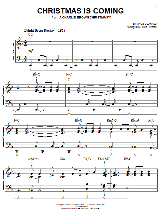 Product picture to: Christmas Is Coming (arr. Phillip Keveren)