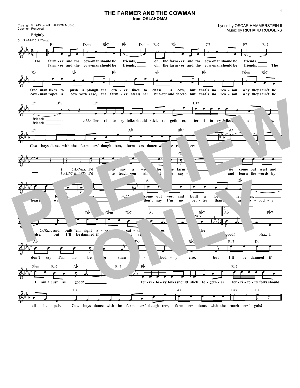 Produktbild zu: The Farmer And The Cowman (from Oklahoma!)