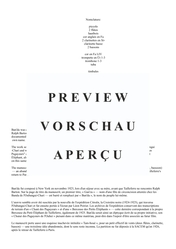 Produktgalerie: Seite 3 von 10 Banda, soprano, mixed chorus and orchestra, Sopran Solo, Gemischter Chor und Orchester