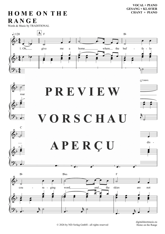 Product gallery: Page 2 of 6 Home On The Range, Folk Song, American, Piano and Voice