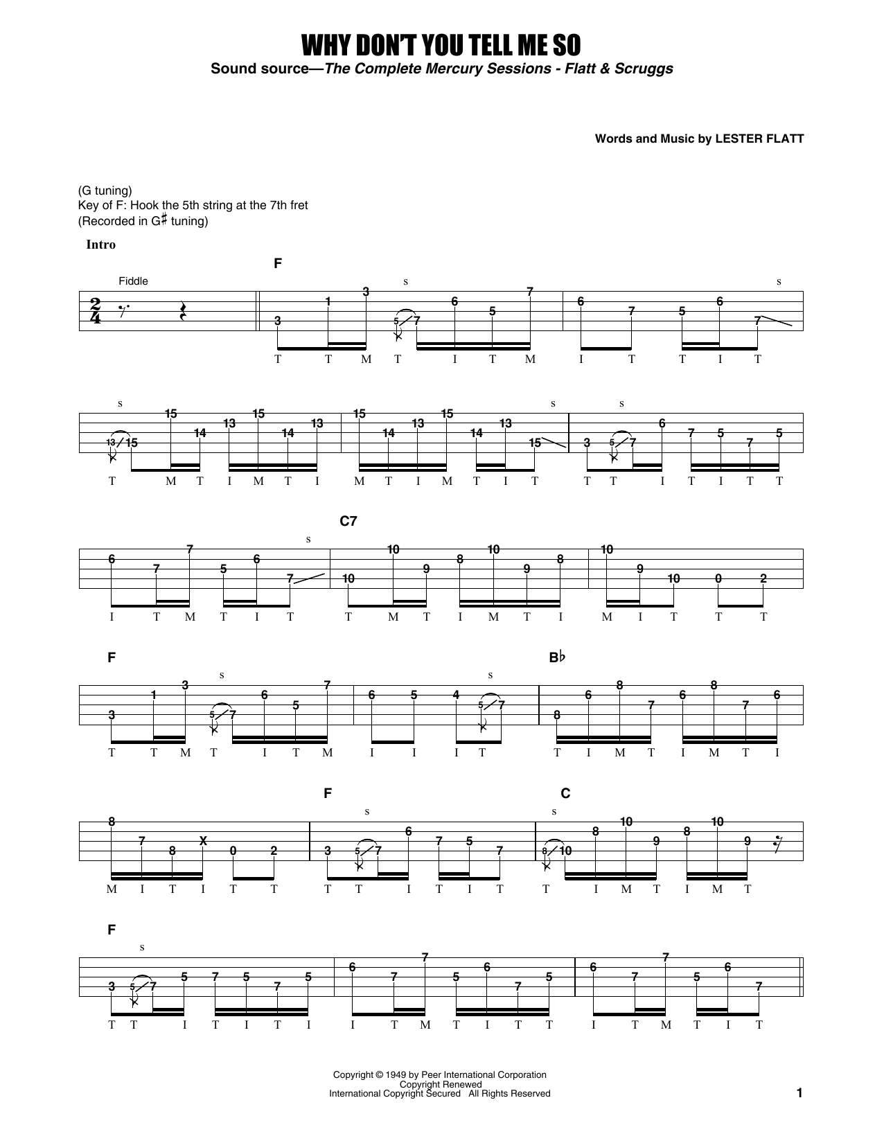 Product gallery: Page 1 of 1 Why Don't You Tell Me So, Flatt & Scruggs