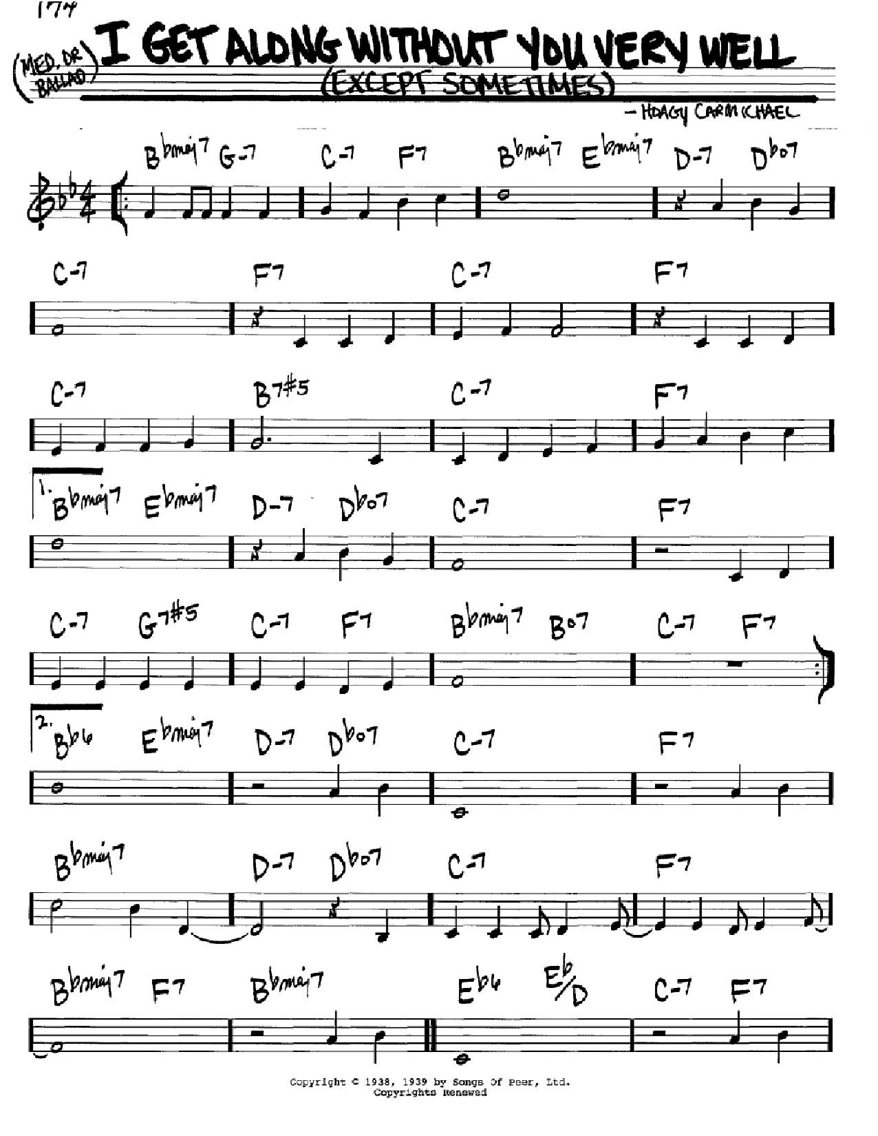 Produktbild zu: I Get Along Without You Very Well (Except Sometimes)