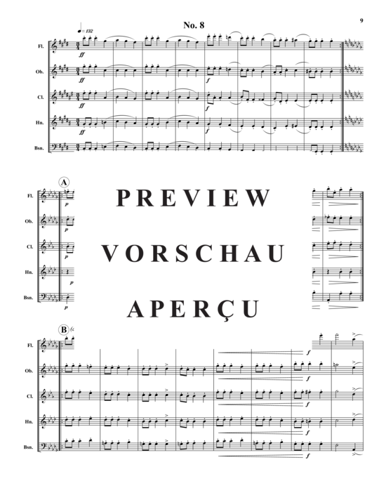 Produktgalerie: Seite 10 von 21 Papillons Op. 2 – 12 Sätze , , (Holzbläser-Quintett)