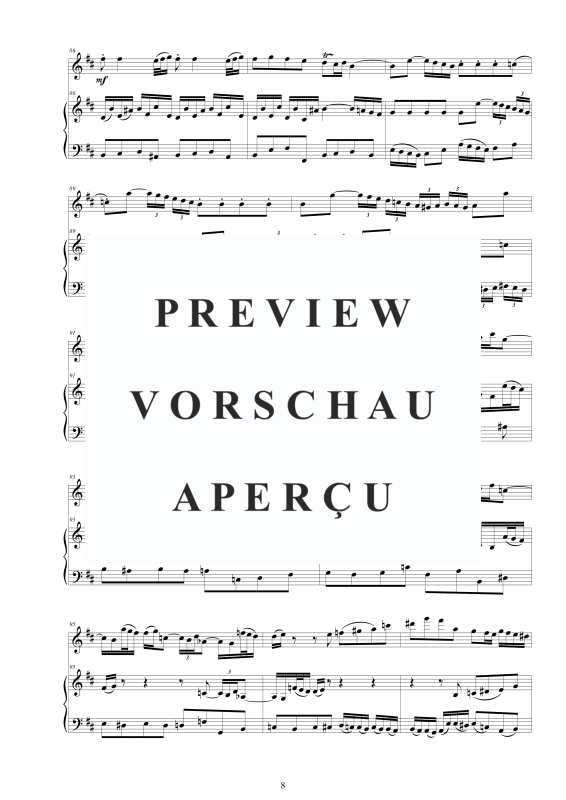 Product gallery: Page 9 of 11 Flöten Sonate Nr. 1 in H-Moll BWV 1030, , Flute and Harpsichord/Piano
