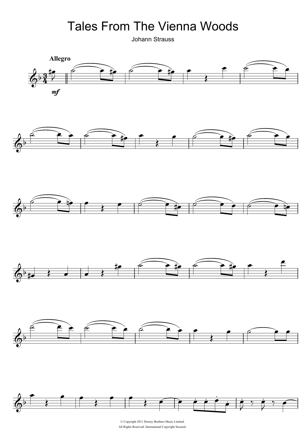 Product gallery: Page 1 of 1 Tales From The Vienna Woods, Johann Strauss II