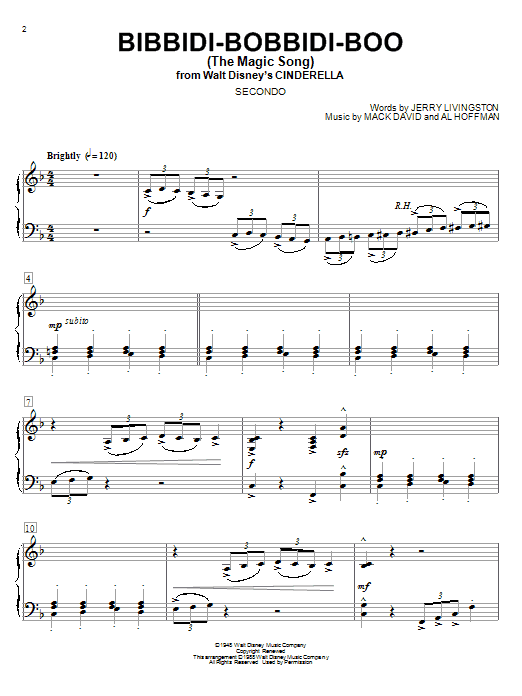 Produktbild zu: Bibbidi-Bobbidi-Boo (The Magic Song) (from Cinderella)