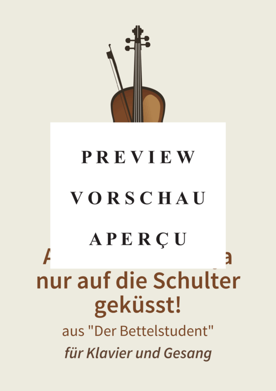 gallery: Ach, ich hab´ sie ja nur auf die Schulter geküsst! - aus Der Bettelstudent , , (Gesang + Klavier)