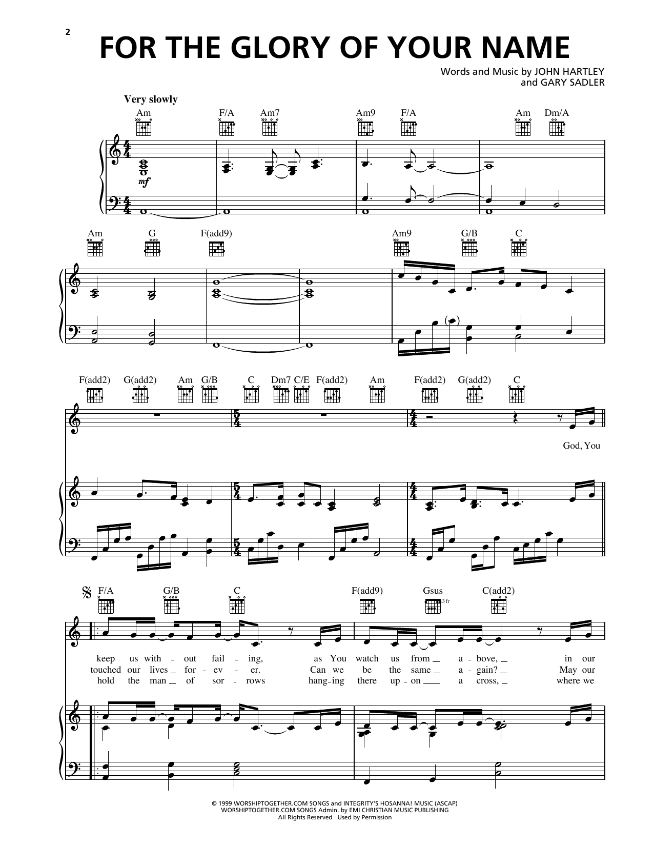 Product picture to:  For The Glory Of Your Name - Heaven & Earth