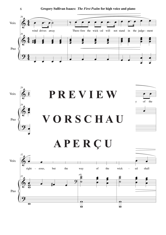 gallery: The First Psalm , , (Gesang hoch + Klavier)