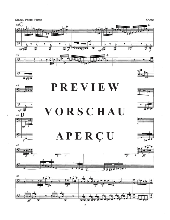 Produktgalerie: Seite 10 von 21 Sousa, Phone Home! , , (Sousaphon/Tuba Duett + opt. Percussion)