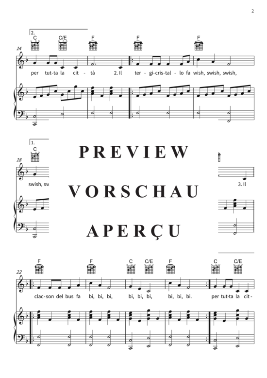 Produktgalerie: Seite 5 von 7 Le Ruote Del Bus, , (Gesang + Klavier, Gitarre)