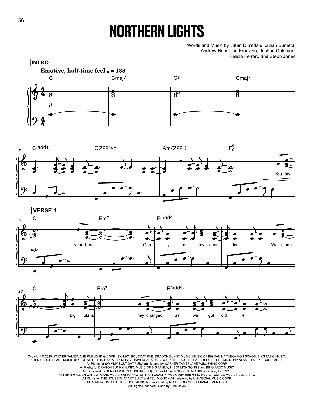 Produktgalerie: Seite 1 von 1 Northern Lights, Teddy Swims