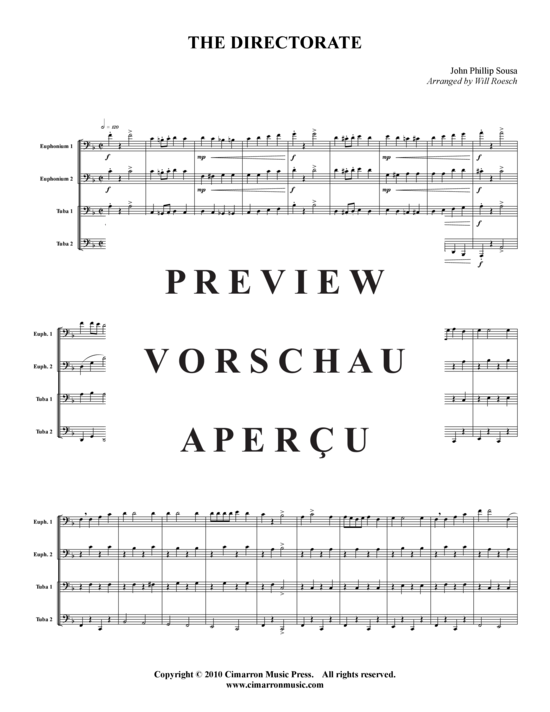 Product gallery: Page 2 of 17 The Directorate , , (Tuba Quartet: 2x Baritone, 2xTuba)