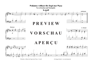 gallery: Präludien =Album für Orgel oder Piano , , (h-moll)