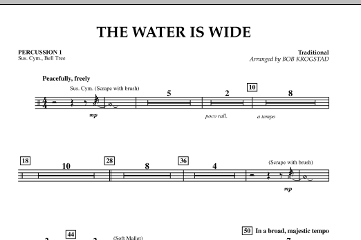 Produktgalerie: Seite 1 von 1 The Water Is Wide - Percussion 1, 