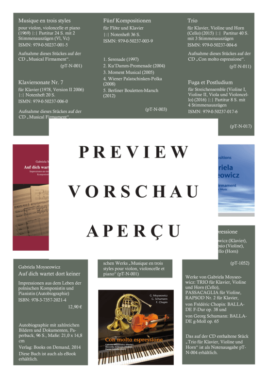 Product gallery: Page 11 of 12 Wiener Palatschinken-Polka für Flöte und Klavier , , (flute/violin/oboe + piano)