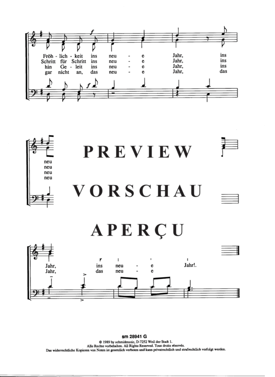 Product gallery: Page 3 of 3 Neujahrslied , , (Mixed choir)