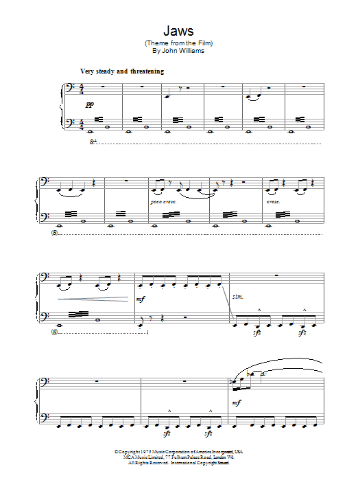Product gallery: Page 1 of 1 Theme from Jaws, John Williams