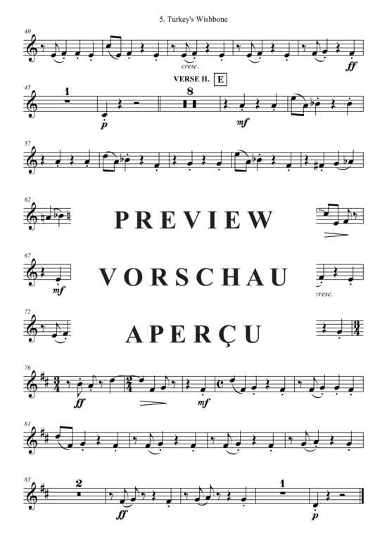 Produktgalerie: Seite 15 von 21 Turkey´s Wishbone , , (Combo Band + Alt Saxophon, Trompete in B)
