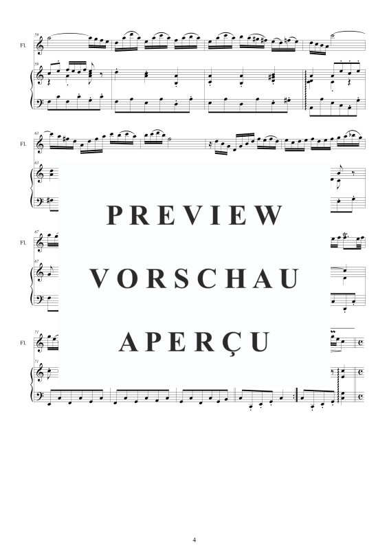 Product gallery: Page 5 of 11 Flöten Sonate in C-Dur BWV 1033, , Flöte und Cembalo/Klavier