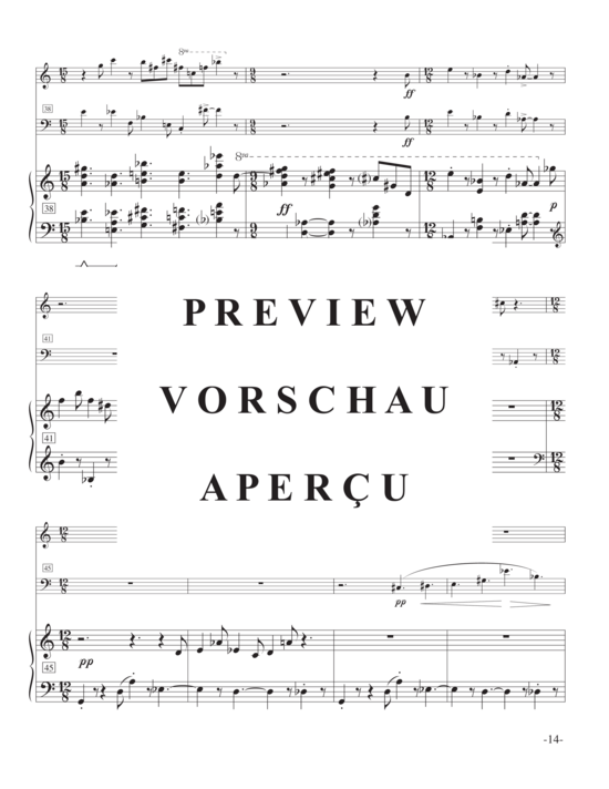 Product gallery: Page 17 of 21 Fugue and Postlude , , (flute, bassoon and piano)