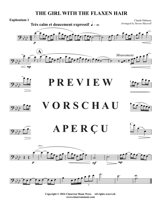 Product gallery: Page 5 of 10 The Girl With The Flaxen Hair , , (Tuba quartet EEETT)