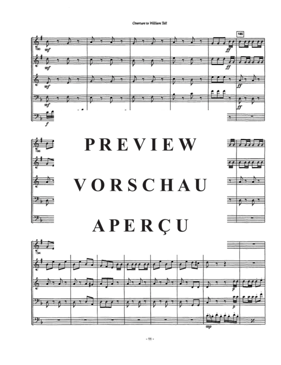 Produktgalerie: Seite 13 von 21 William Tell , , (Blechbläserquintett - Tuba Solo)