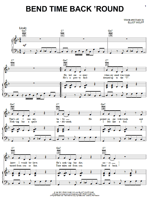 Produktbild zu: Bend Time Back 'Round (from Beverly Hills 90210)