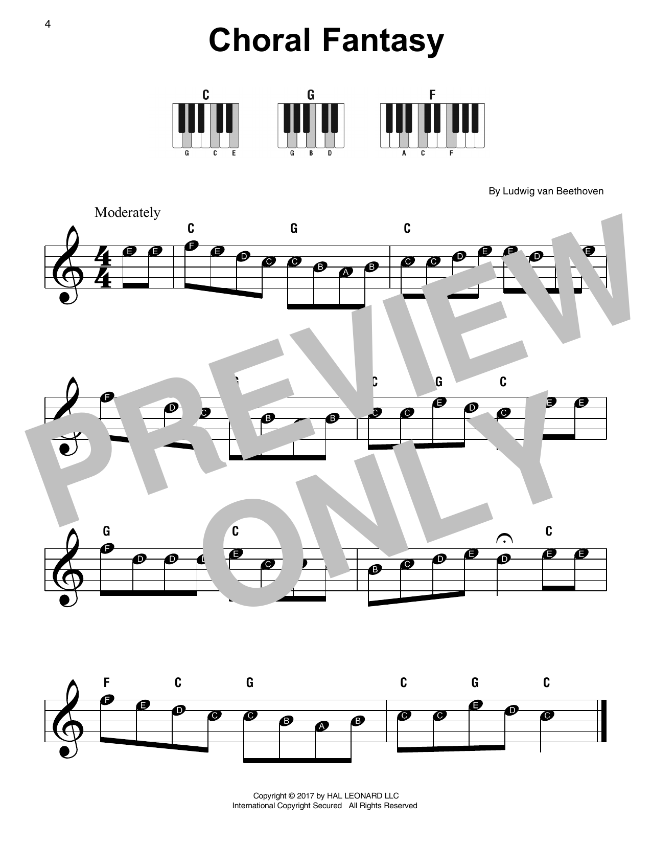 Produktbild zu: Choral Fantasy