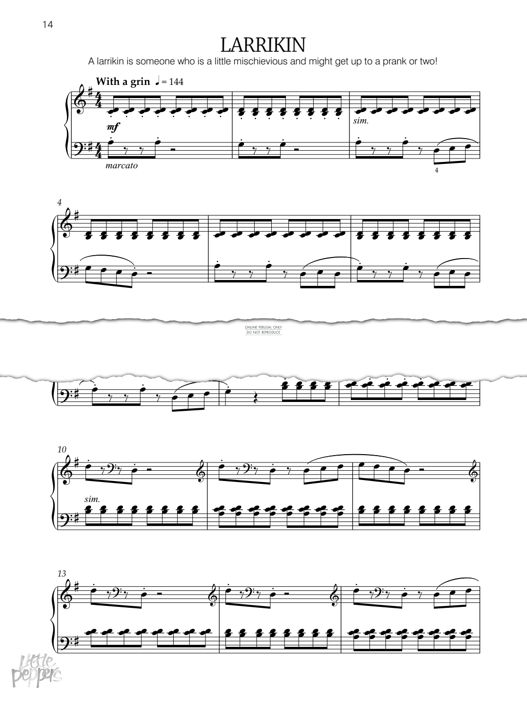 Produktgalerie: Seite 1 von 1 Larrikin, Elissa Milne, Klavier