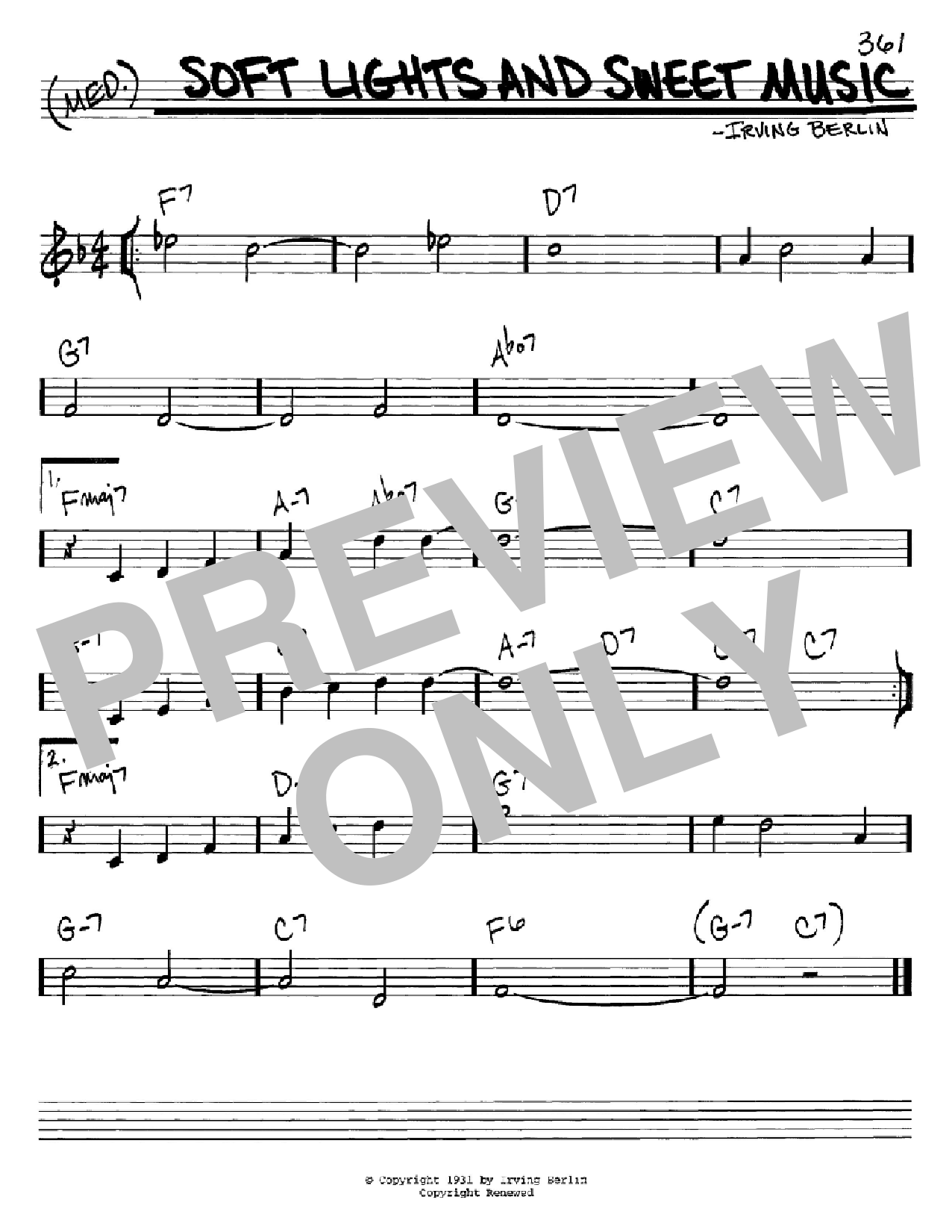 Produktbild zu: Soft Lights And Sweet Music