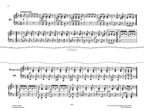Produktbild zu: Allegretto In D Minor (No.19 from 'Melodische Übungsstücke Op.149')