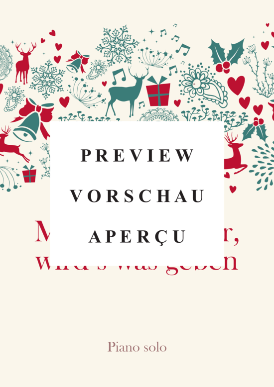 Product gallery: Page 2 of 4 Morgen, Kinder, wird´s was geben , , Piano Solo