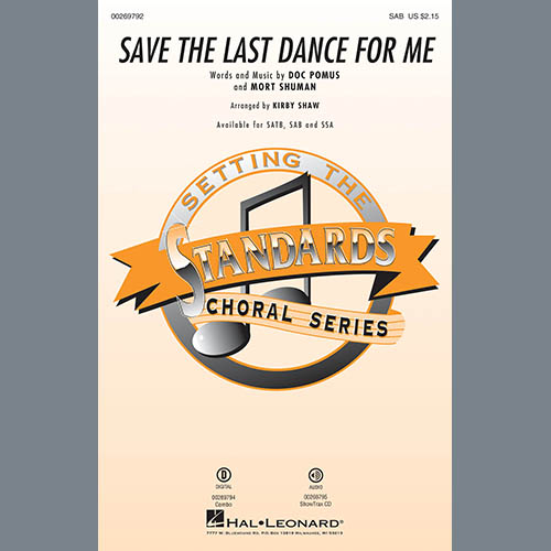 cover: Save The Last Dance For Me (arr. Kirby Shaw), The Drifters