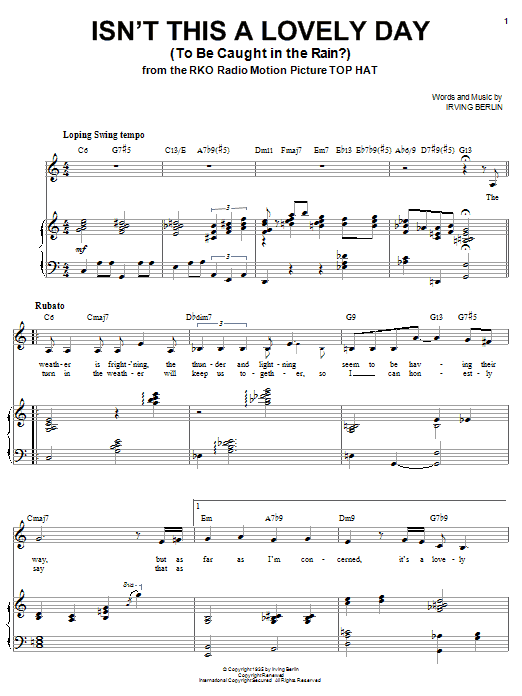 Produktbild zu: Isn't This A Lovely Day (To Be Caught In The Rain?)