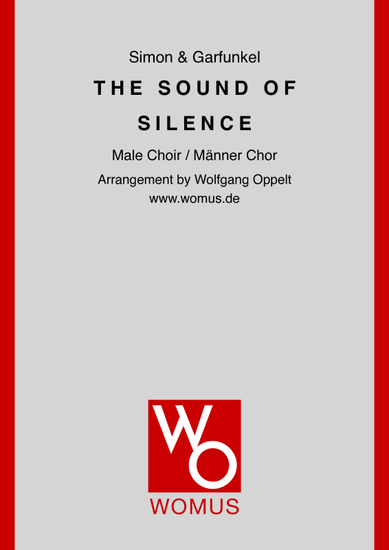 cover: The Sound of Silence, Simon & Garfunkel, (Männerchor TTB und Klavier - E-Bass und Drum-Set optional)