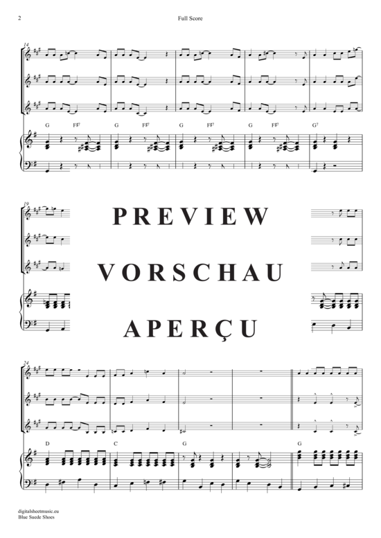 gallery: Blue Suede Shoes , Presley, Elvis, (trumpet trio + piano)